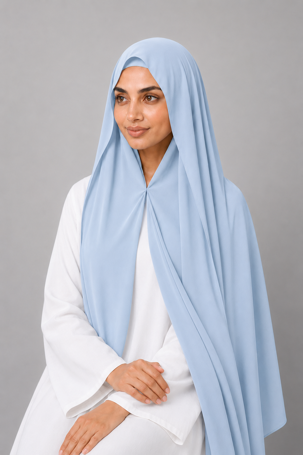 ~ Powder Blue ~
Instant Chiffon Hijab