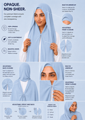 ~ Powder Blue ~
Instant Chiffon Hijab
