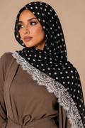 Polka Dots with Lace — Modal Hijab