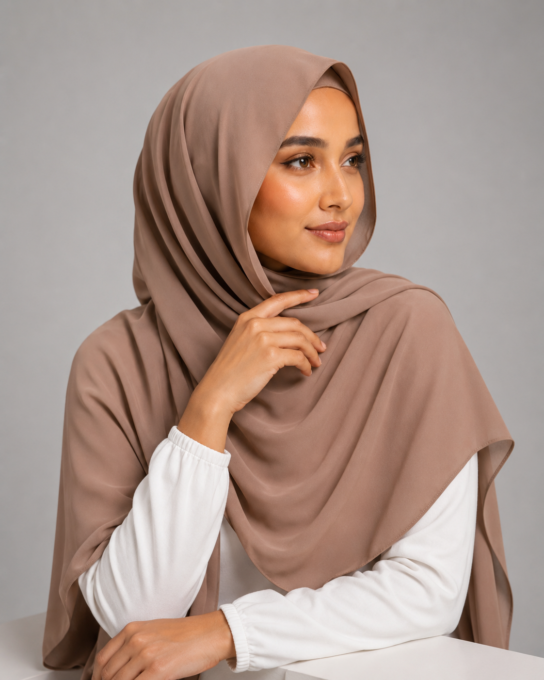 ~ Praline ~
Instant Chiffon Hijab
