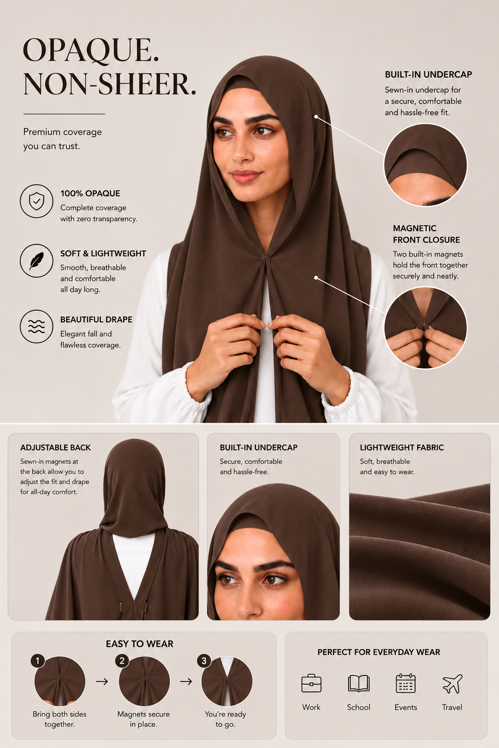 ~ Coffee ~
Instant Chiffon Hijab