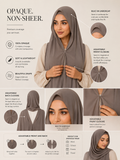~ Mushroom Grey ~
Instant Chiffon Hijab